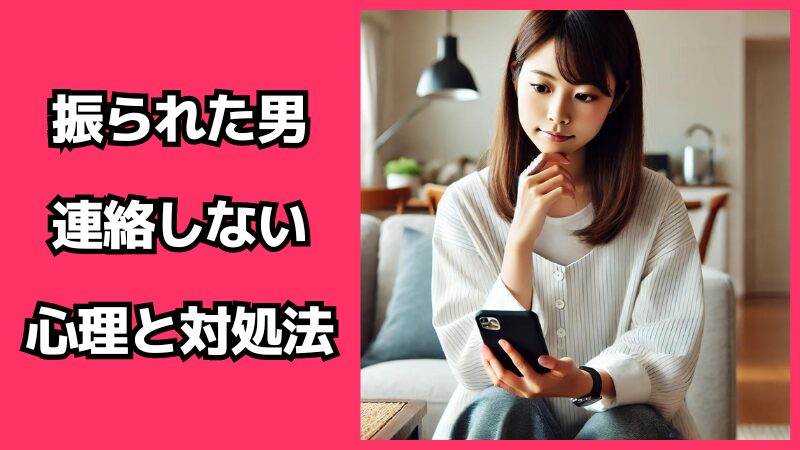 振られた男が連絡しない心理と対処法：復縁の可能性？