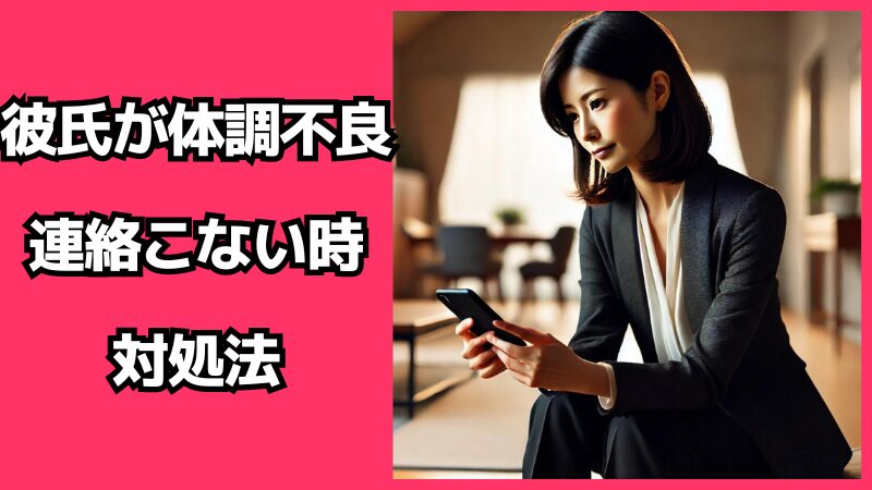 彼氏が体調不良で連絡こない時の対処法：適切な距離感を保つには？